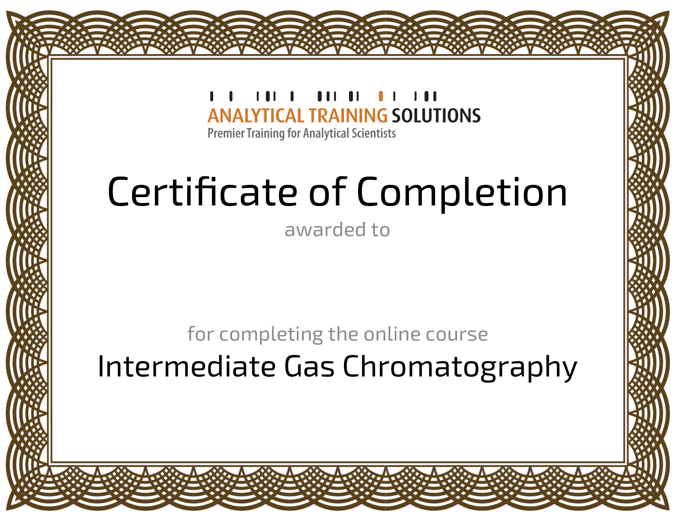 Intermediate Gas Chromatography Analytical Training Solutions